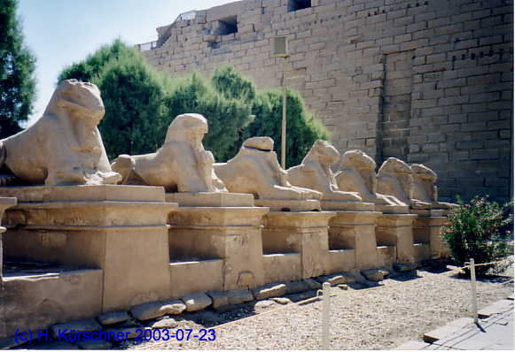 Allee der Widderk&ouml;pfigen Sphinxen